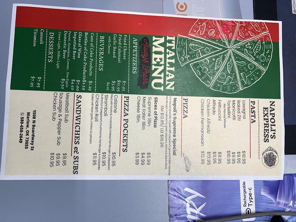 Napolis pizza Menu image 4